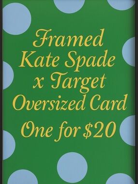 Framed Kate Spade x Target Oversized 5 x 7 Playing Card